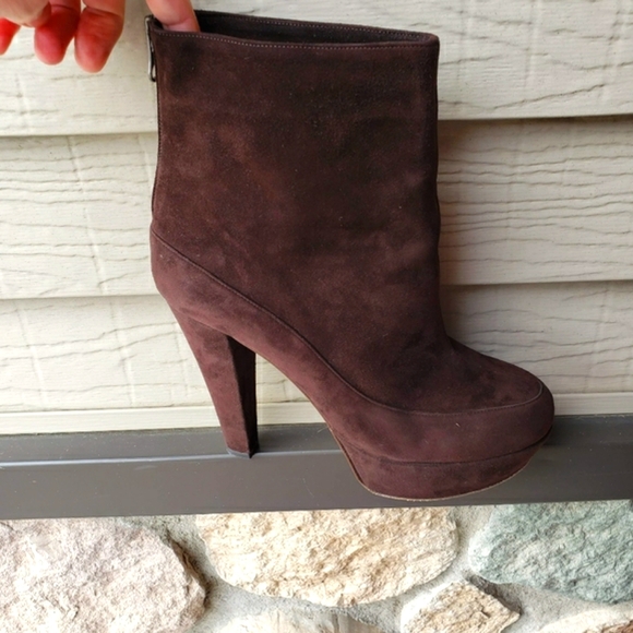 Marni Shoes - Marni HL Ankle Suede Leather Boots Style:#STMS616G12 EURO 40 US 9-9.5